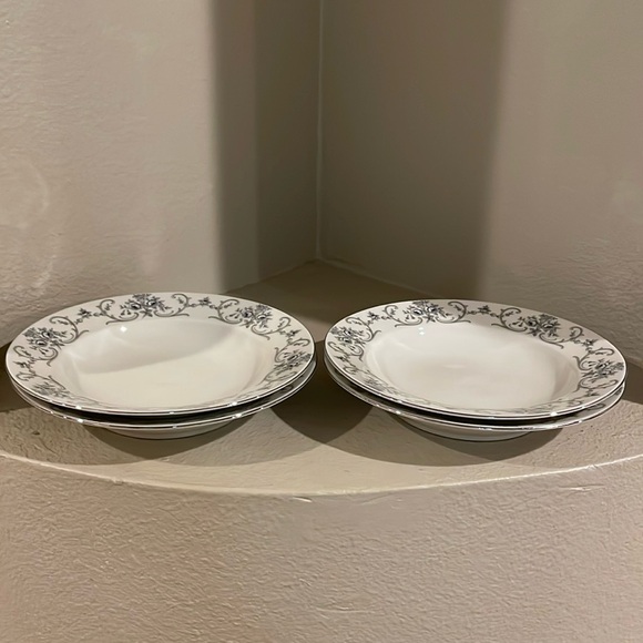 VTG- Johann Haviland Bavaria Rhineland 4 Wide Rimmed Soup Bowls - Picture 5 of 10